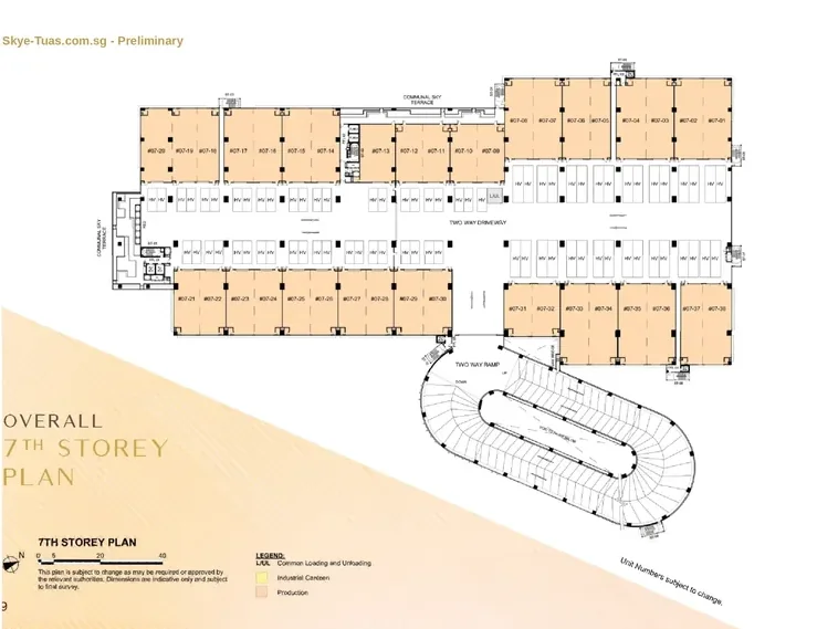 SKYE @ TUAS preliminary 7th storey floor plan